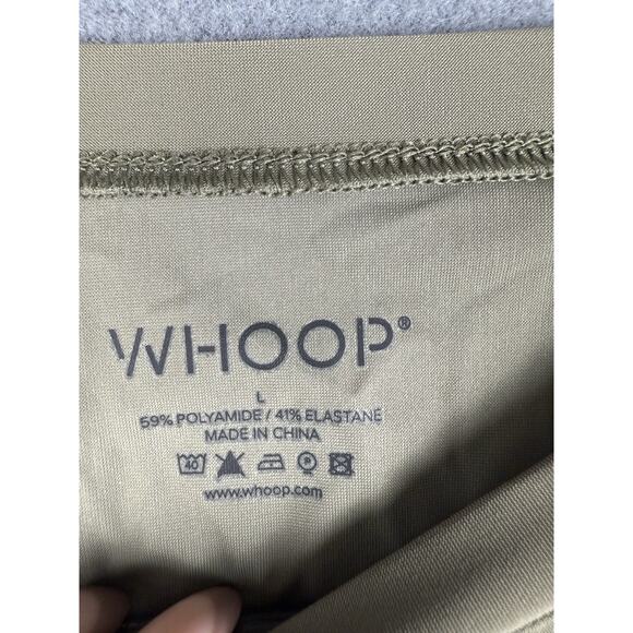 WHOOP 4.0 ANY-WEAR Compression Top Mens Large Green Short Sleeve Running Gym - Picture 3 of 9